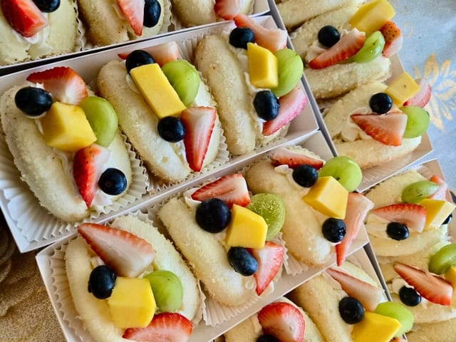 Taco fruit cake.