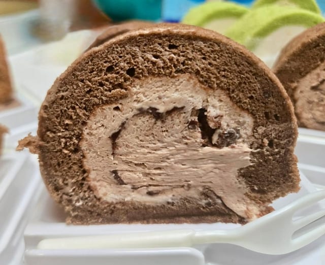 Chocolate cake roll.