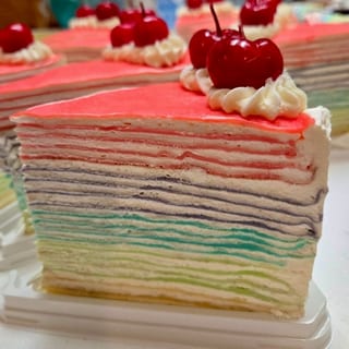Rainbow crepe