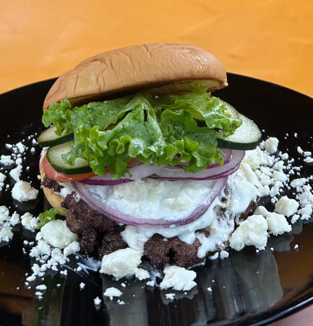 The Greek Burger.